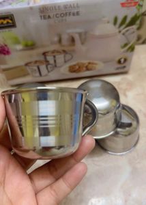steel tea coffee cup set