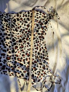 Beautiful Leopard Print Cowl Neck Dress