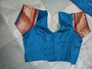 Saree With Stitched Designer Blouse