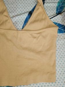 Tan Halter Tank Top