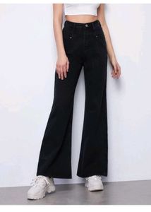 Black Flared Jeans