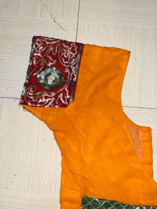 Elegant Orange Sareee