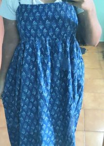 Blue Printed Sundress