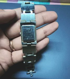 Vintage Guess Silver Enamel Watch