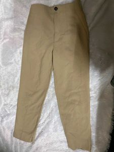 zara high waisted pleated pants