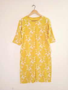Yellow Embroidery Kurta (Women)
