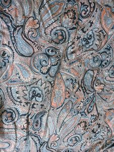 Paisley Print Midi Skirt