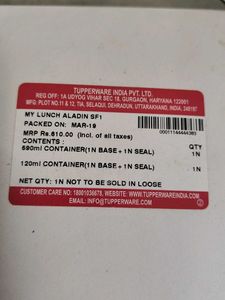 Tupperware Lunch Box