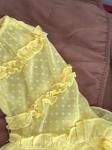 Yellow Ruffled Dress