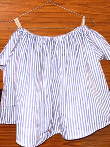 Striped Off-Shoulder Top