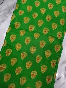 Red &amp; Green Soft Silk Saree