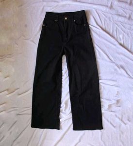 H&M Black Wide Leg Jeans