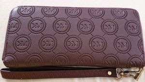 Dark Brown Hand Wallet With Strap