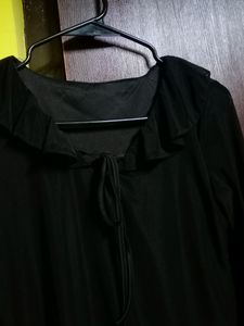 Y2K Flared Sleeve Semi Sheer Top