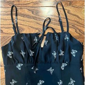 H&amp;M Butterfly Print Mini Dress