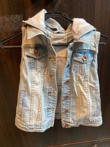Denim Sleeveless Jacket