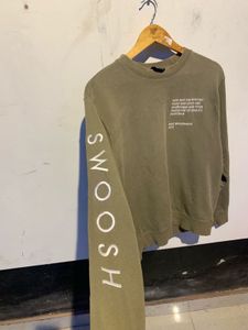 Nike Swoosh Olive Green Sweatshirt
