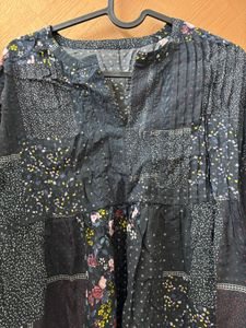 Patchwork Print Blouse