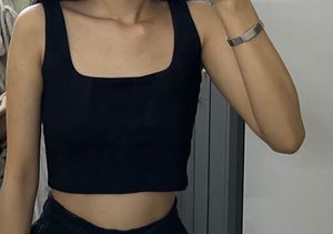 Black Crop Top