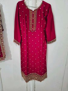 Elegant Maroon Kurta Set
