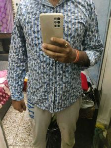 Floral Striped Button-Down Shirt