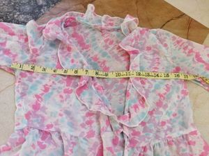 Tie-Dye Ruffle Shrug
