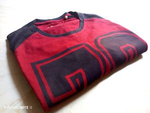 Roadster No 78 Maroon Colour T-shirt