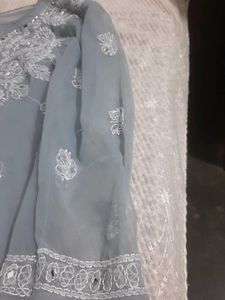 Long Kurti With Mirror Work