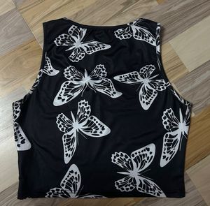 Butterfly Print Tank Top