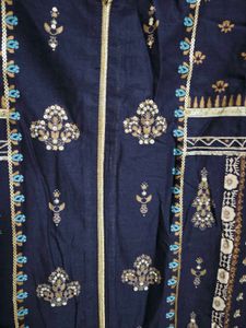 Navy Printed Kurti