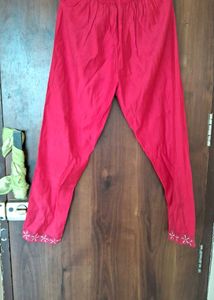 Elegant Red Embroidered Kurta