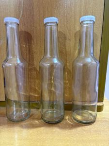 Set of 3 Empty Glass Bottles🍾