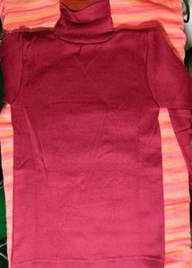 Burgundy Turtleneck Sweater