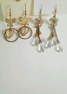 Cute Korean Earrings (Pack Of 2)