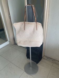 Woven Straw Tote Bag