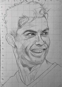 Ronaldo Outline Drawing