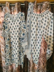 Floral Print Kurta with Pants &amp; Dupatta