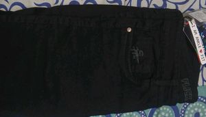 Dark Black Slim Fit Denim Jeans