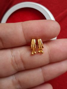 Golden Drop Earrings Small Size
