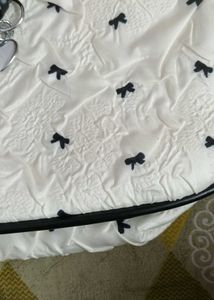 Savana Bow Print Shoulder Bag
