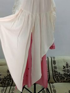 Embroidery Work Kurti With Dhoti