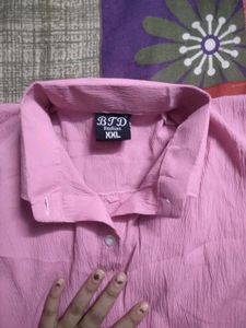 Pink Button-Up Shirt - Size XXL