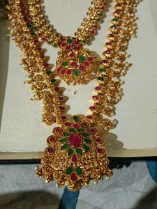 Dual Set Of Temple Jewellery