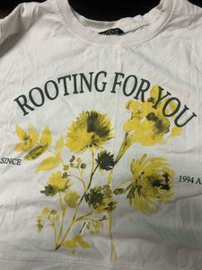 Floral Print White T-Shirt