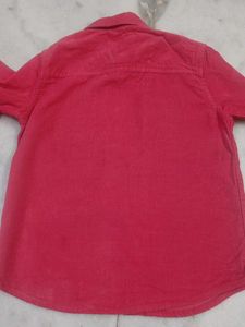 Red Button-Down Shirt