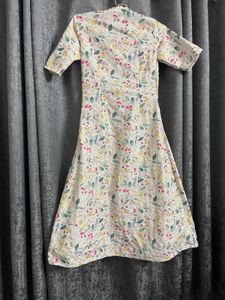 Floral Elegance A-Line Dress