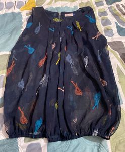 Navy Blue Top
