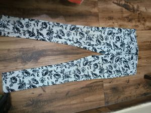 Black And White Printed Jeans