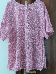 Floral Print Relaxed Fit Top