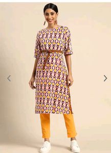 Sangria L Kurti Pant Set